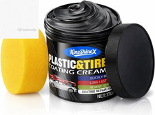 Black Plastic Trim Restorer Paste 6oz Auto Detailing Bumper Vinyl Rubber Repair