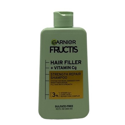 Garnier Hair Filler Strength Repair Shampoo with Vitamin Cg, Sulfate Free 10.1oz