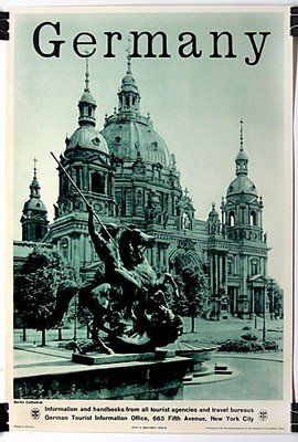 Original c.1935 Poster - Germany, Berlin Cathedral