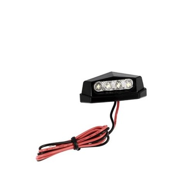 Blackway Kennzeichenbeleuchtung Alu schwarz 4 LEDs - CE-zugelassen
