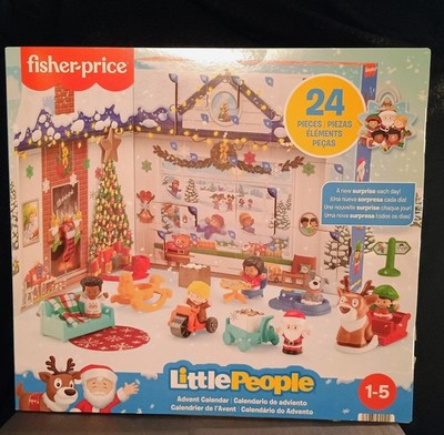 Fisher-Price Little People Advent Calendar 24 Pieces Holiday Playset Christmas