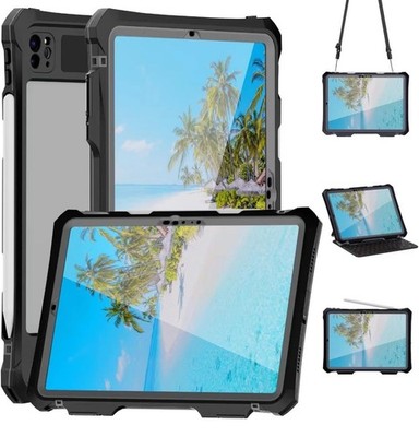 Case For iPad Pro M4 11 inch (2024) Waterproof Heavy Duty Shockproof Stand Cover