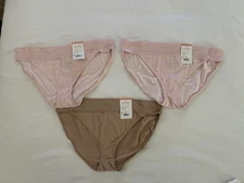 NEW Warners No Pinching No Problems Lace Bikini WR5509 3 Pair Size 3XLARGE 10
