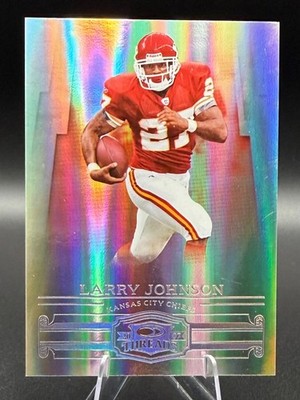 Larry Johnson 2007 Donruss Threads Century Proof Silver #'d /100 Card #21