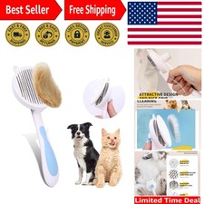 Cat Hair Brush for Grooming, Self Cleaning Slicker Brush for Cat, Skin Friend...