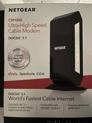 NETGEAR CM1000 DOCSIS 1000Mbps Cable Modem (CM1000-1AZNAS)