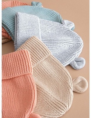 100% Baumwolle Strickmütze für Babys-Organic Baby Bear Beanie