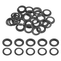 20Er Set ÖSen Mit Unterlegscheiben 20Mm Kupfer Metall ÖSen-Kit, Schwarz