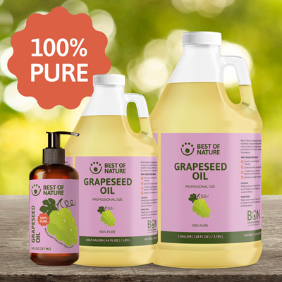 Grapeseed Oil - 100% Pure - Massage- Skin, Hair & Face - Carrier - DIY SOAP BULK