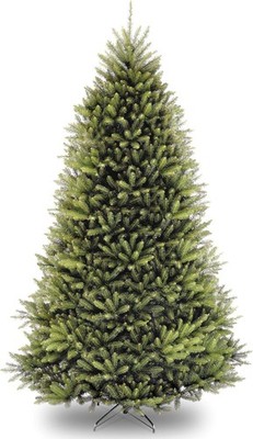 9ft Unlit Dunhill Fir Full Artificial Christmas Tree, 4026 Tips,Includes Stand M