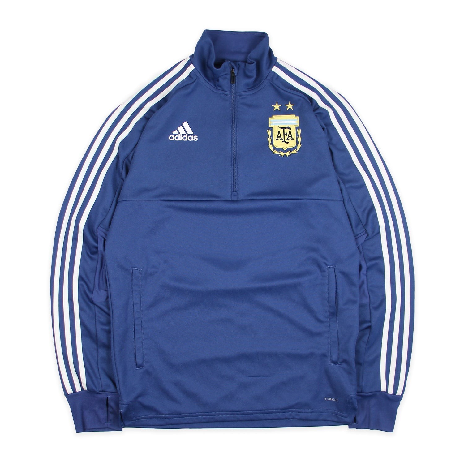 Adidas Vintage Argentinien Sweater Jacke Blau Weiß