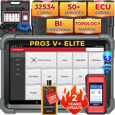 2025 LAUNCH X431 PRO3S V+ ELITE Pro 5 Diagnostic Tool J2534 Programming Coding