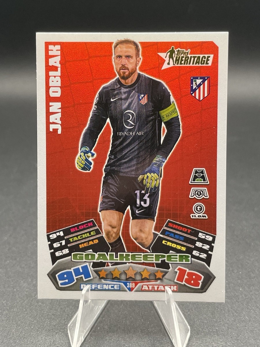 Jan Oblak Heritage Topps Match Attax 2025/2026 Athletico Madrid 25
