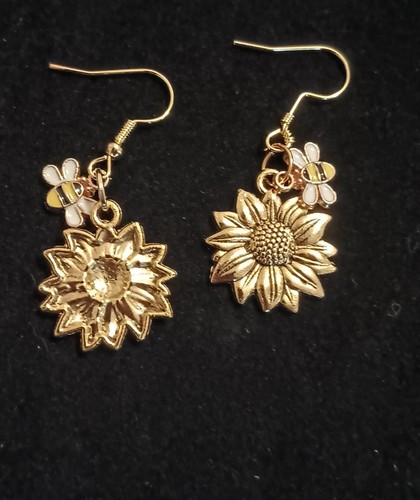 Pendientes girasoles y abejas - Imagen 1 de 1