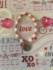 Valentine Love Charm Bracelet Girls Kids Jewelry Handmade Valentine Gifts