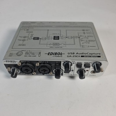 Roland Edirol UA-25EX USB MIDI Audio Capture Interface 24bit 96kHz