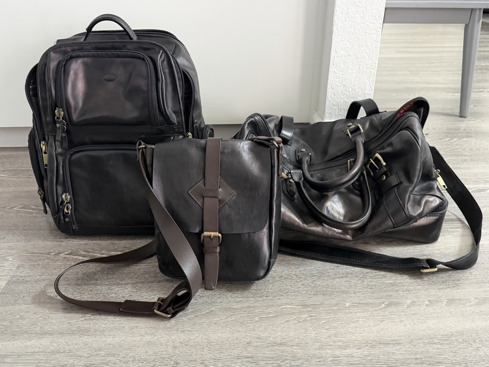 chiarugi leather Collection Backpack Carryon And … - image 1