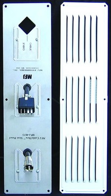 MFJ-4613, VENT HOLE PANEL CABLE PASS THRU, 3 HOLES  ANTENNA   USA Seller!