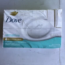 Dove Beauty Bar Sensitive 1/4 Moisturizing Cream Soap  3.75 oz, 16 Bars