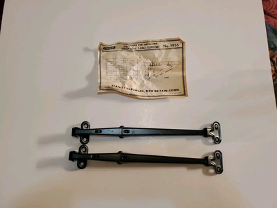 Stanley 1956 Steel Table Supports for Drop Leaf, 10''  1 pair