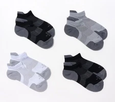 2 Pack Tommie Copper 4 Pack No Show Compression Socks Basic - Large