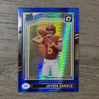 2024 Donruss Optic Jayden Daniels Blue Hyper SSP Rated Rookie