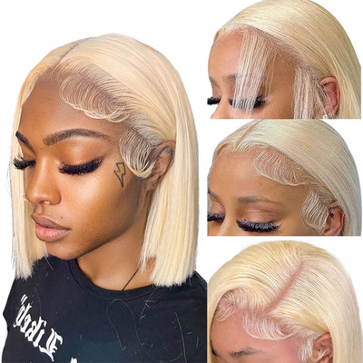 Superlook Blonde Bob Wig Human Hair 613 Lace Front Wig Human Hair 13X4 Lace