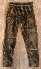 Under Armour Boys L Lightweight Camo Fitted Under Pants Stretch Camouflage Hunt