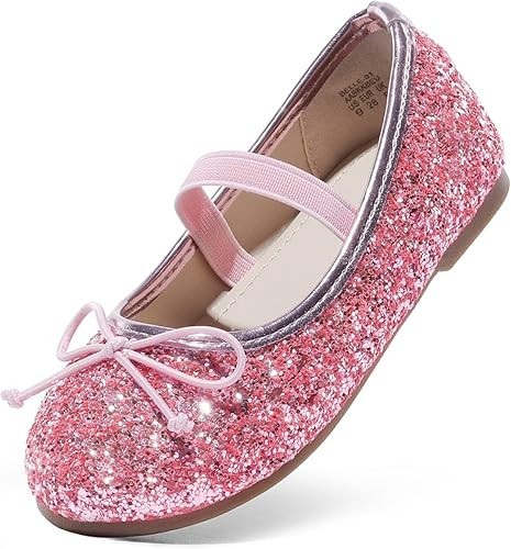 DREAM PAIRS Niños Niñas Bailarinas Brillantes y Cómodos Zapatos Planos Envío y Envío GRATIS