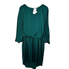 NWT Trina Turk Green Acacia Manhattan Dropped Waist Dress XL Feminine Party