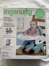 Ingenuity Deluxe Comfort Folding Baby Booster seat Adjustable Height Cushioned
