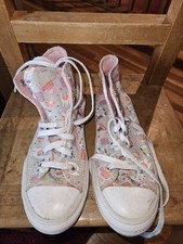 CONVERSE All Star Chuck Taylor Gray Pink Llama Party Junior Size US 3