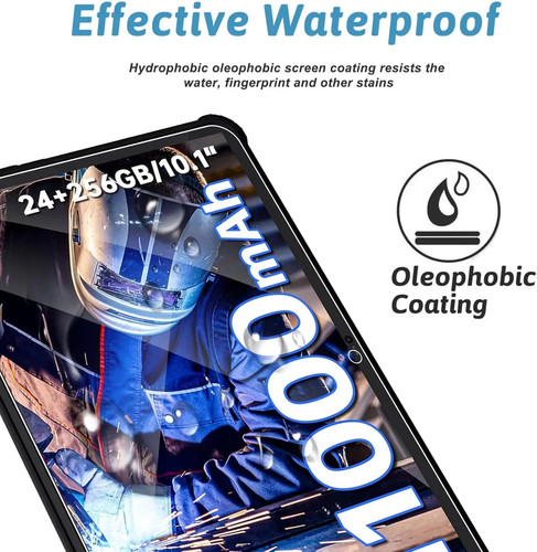 2PCS For OUKITEL RT9 2025 10.1 Inch Tempered Glass Film Cover Screen Protector - Picture 3 of 8
