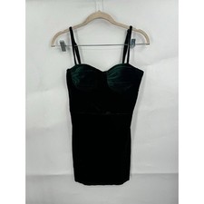 Windsor Dress Women Small Green Velvet Tinkerbell Holiday Feel Me Bustier Mini
