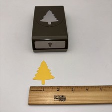 Stampin Up Paper Punch Pine Tree 149521 Retired Christmas Craft Tool Locking