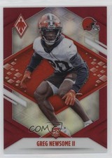 2021 Panini Phoenix Rookie Red 90/250 Greg Newsome II #152 19am