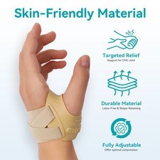 Thumb Support Brace CMC Joint Thumb Arthritis Orthosis Pain Relief Left Right
