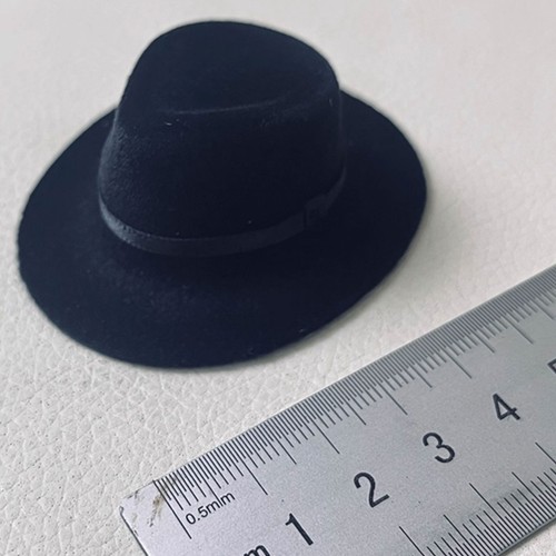1/6 scale Black Topper Hat for 12'' ACTION FIGURE Doll Accessory - Picture 7 of 15