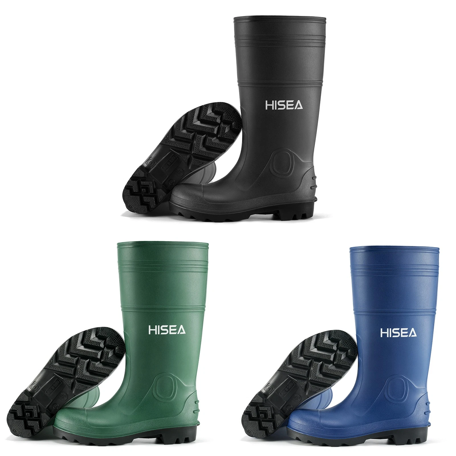 HISEA Men's Rain Boots w/Steel Shank Waterproof Garden Fishing Outdoor Work Boot
Opens in a new wind