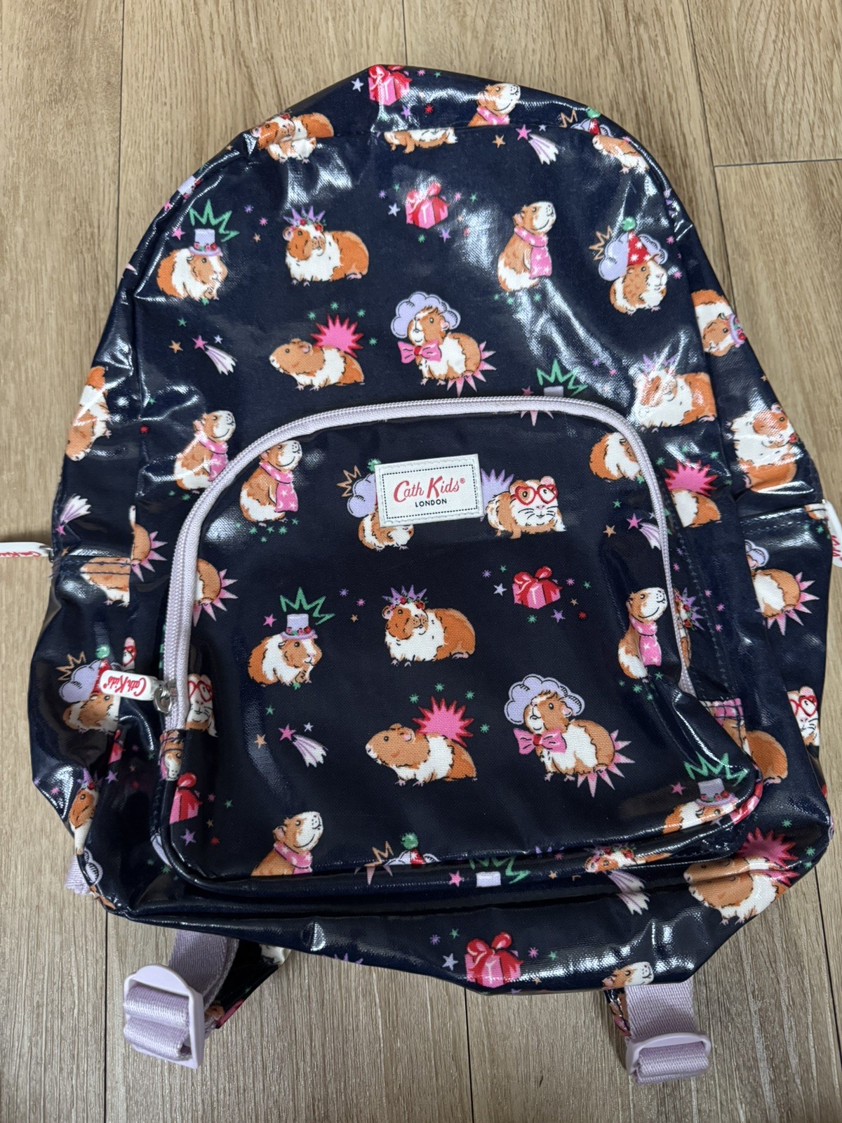 Cath Kidston Guinea Pig Backpack Rucksack Bag Navy Blue pets party