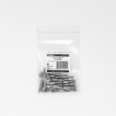 VESSEL Neck Torsion Insert Bits SQ2X25.4 25PC (Bulk)