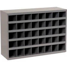 359-95 Gray Cold Rolled Steel 40 Opening Bin with Slope Self Design, 33-3/4" ...