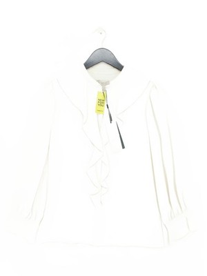 Hobbs Damen Bluse UK 8 Creme 100% Polyester Basic Neu Mit Etikett