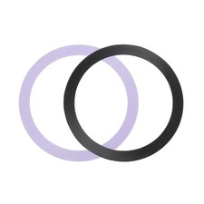 2Pcs Adapter Ring, Wireless Charger Conversion Kit, Black, Purple