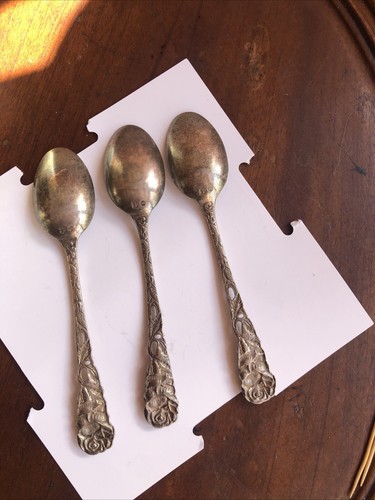 3 VINTAGE EUROPEAN 800 SILVER SPOON 3471 - Picture 2 of 5
