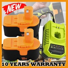 NEW For Ryobi 18V PLUS 18 Volt Ni-Mh Battery P100 13022 ABP1801 P101/ Charger