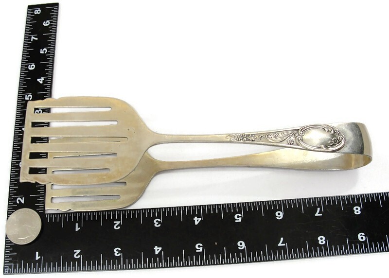 Antique Henry Wilkinson & Co. Silver Plated Tongs Serving