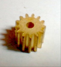 16 Tooth Tall Brass Pinion Gear 48 Pitch .078" Shaft Vintage Slot Car Motor NOS