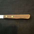 Vintage Japan Paring Knife Stainless 2-1/2” Partially Serrated Wood Handle — photo 2