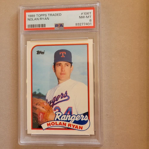 1989 Topps Traded Nolan Ryan #106T PSA 8 NM-MT HOF Texas Rangers